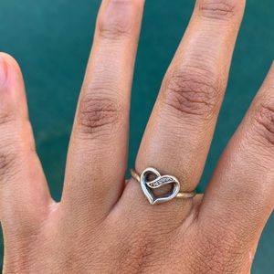 Sterling Silver Pandora Heart Necklace